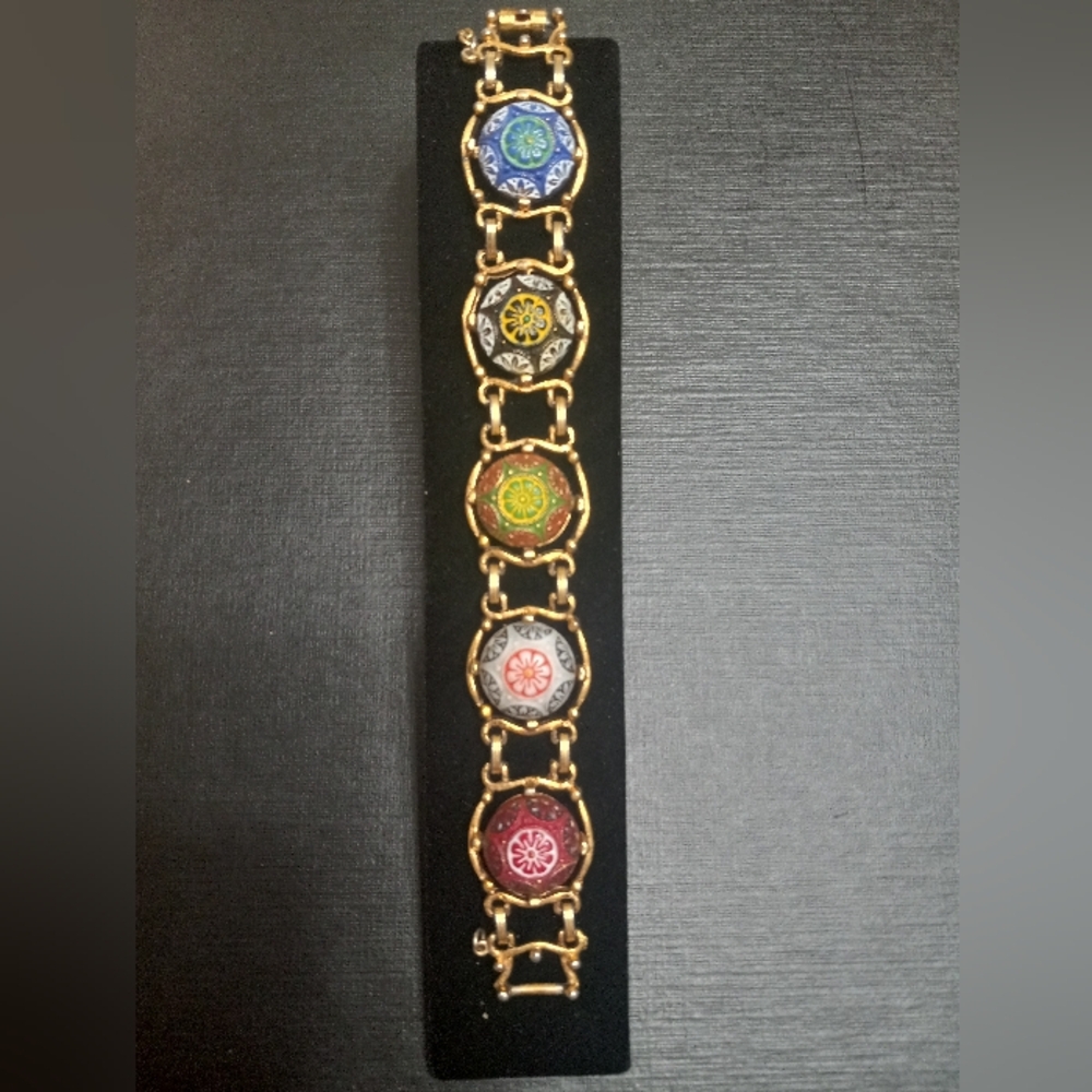 Vintage Gold Tone Juliana D&E Celebrity Moroccan Matrix Bracelet